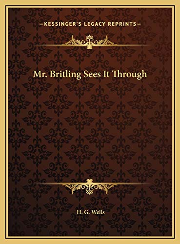 Mr. Britling Sees It Through cover