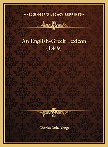 An English-Greek Lexicon (1849) cover