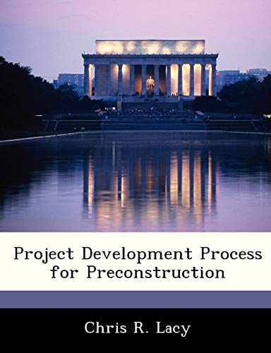 Project Development Process for Preconstruction cover