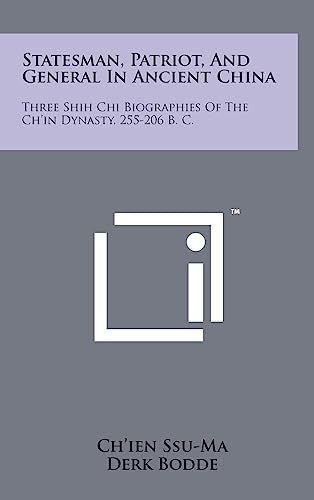 Statesman, Patriot, And General In Ancient China