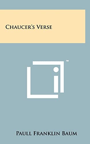 Chaucer's Verse