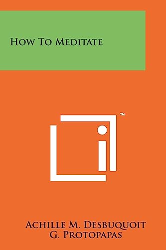 How to Meditate