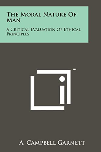 The Moral Nature Of Man