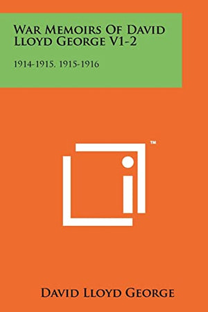 War Memoirs Of David Lloyd George V1-2