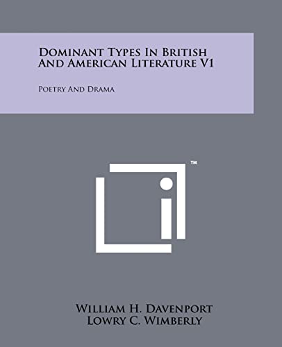 Dominant Types in British and American Literature V1