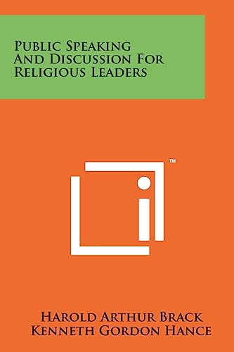 Public Speaking and Discussion for Religious Leaders cover