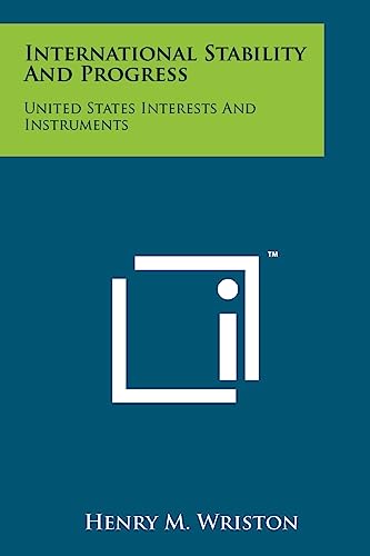 International Stability and Progress cover
