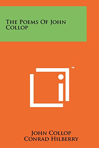 The Poems of John Collop cover