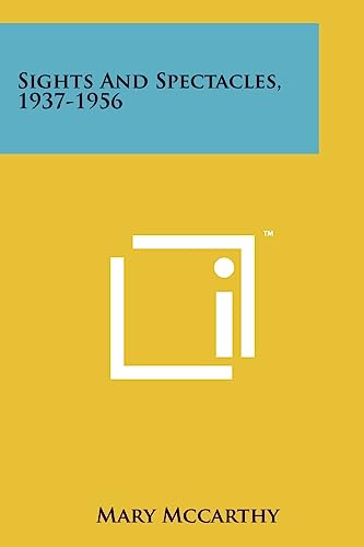 Sights And Spectacles, 1937-1956 cover