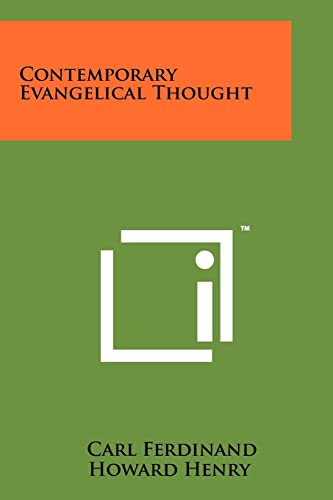 Contemporary Evangelical Thought cover