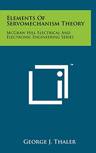 Elements Of Servomechanism Theory cover