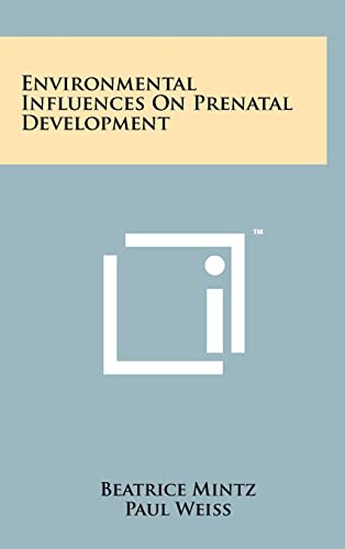 Environmental Influences on Prenatal Development cover