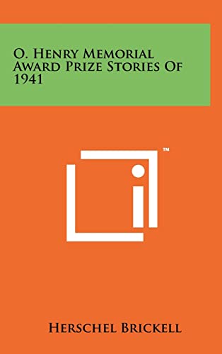 O. Henry Memorial Award Prize Stories of 1941 cover