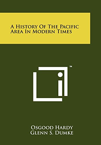 A History of the Pacific Area in Modern Times cover