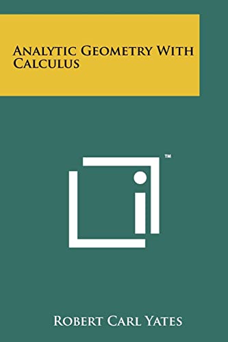Analytic Geometry with Calculus