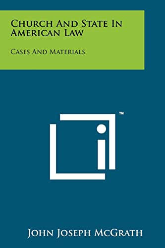 Church and State in American Law cover