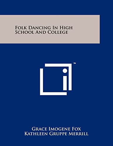 Folk Dancing in High School and College cover