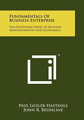 Fundamentals of Business Enterprise cover