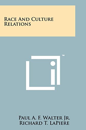 Race And Culture Relations cover
