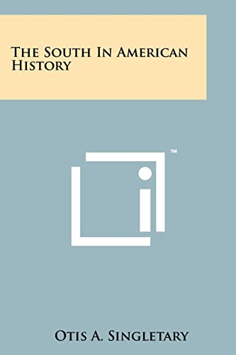 The South In American History cover