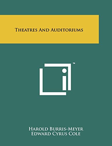 Theatres And Auditoriums cover