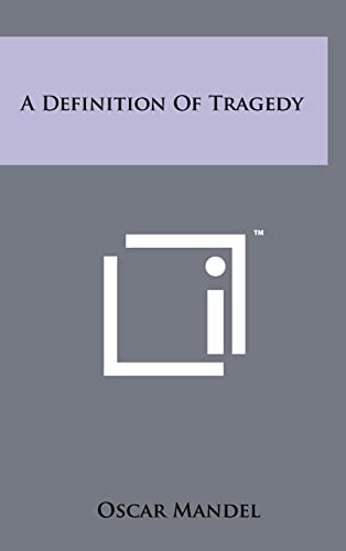A Definition of Tragedy cover