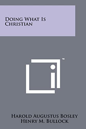 Doing What Is Christian