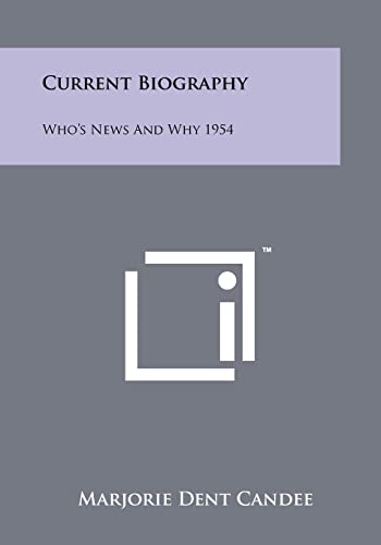 Current Biography cover
