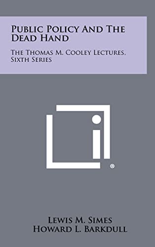 Public Policy and the Dead Hand cover