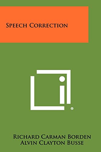 Speech Correction cover