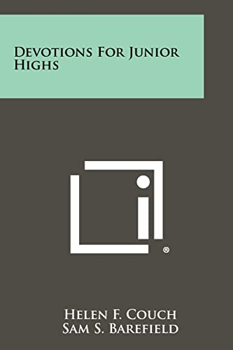Devotions For Junior Highs cover