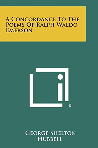 A Concordance to the Poems of Ralph Waldo Emerson cover