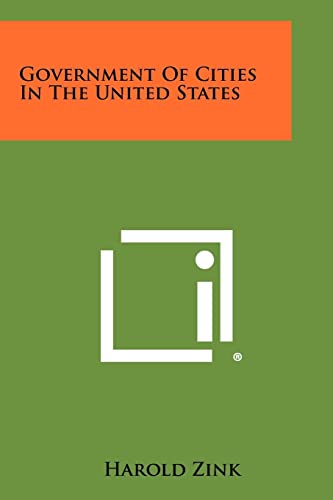 Government of Cities in the United States cover