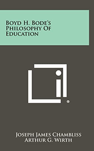 Boyd H. Bode's Philosophy Of Education cover