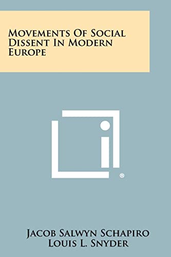 Movements of Social Dissent in Modern Europe cover