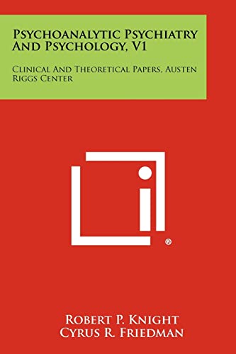Psychoanalytic Psychiatry and Psychology, V1 cover