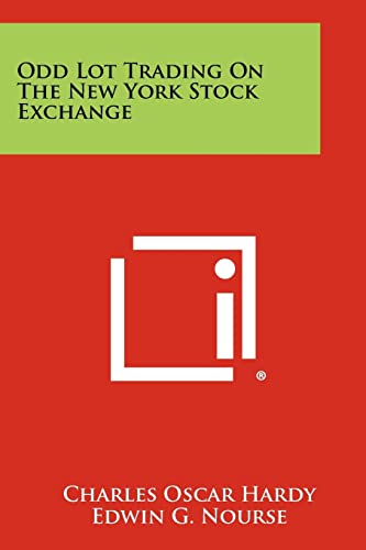 Odd Lot Trading On The New York Stock Exchange cover