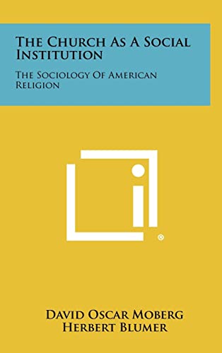 The Church as a Social Institution cover