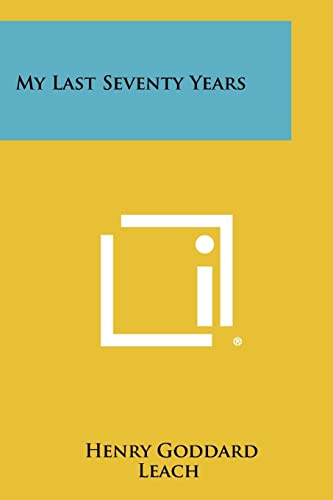 My Last Seventy Years cover