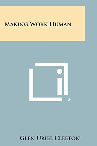 Making Work Human cover