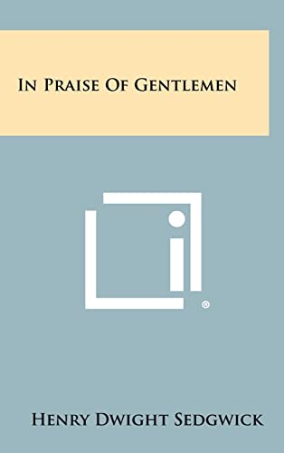 In Praise of Gentlemen cover