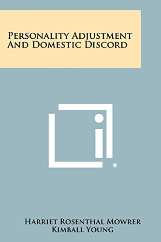 Personality Adjustment and Domestic Discord cover