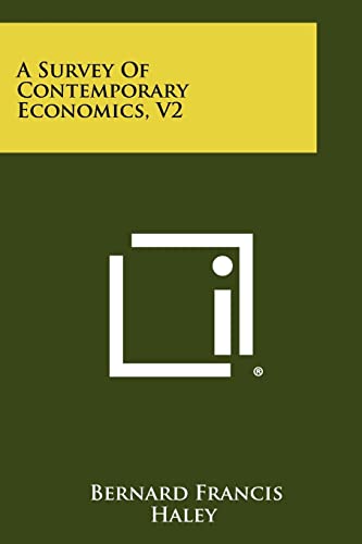 A Survey of Contemporary Economics, V2 cover