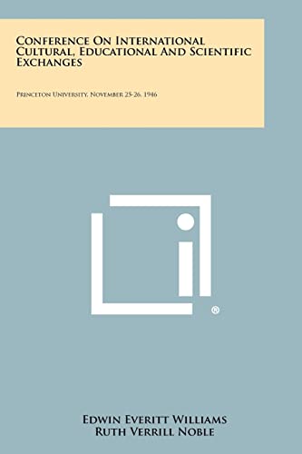 Conference on International Cultural, Educational and Scientific Excha cover