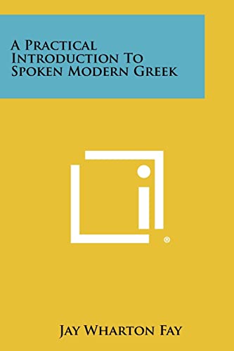 A Practical Introduction to Spoken Modern Greek cover