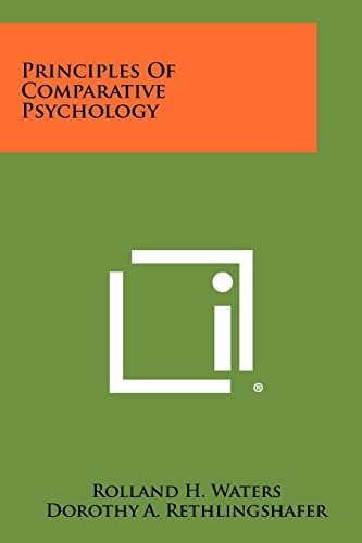 Principles of Comparative Psychology cover