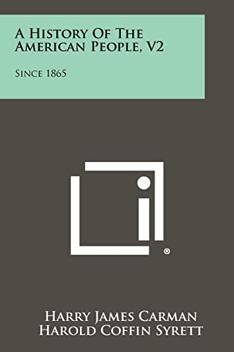 A History of the American People, V2 cover