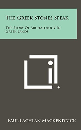 The Greek Stones Speak cover
