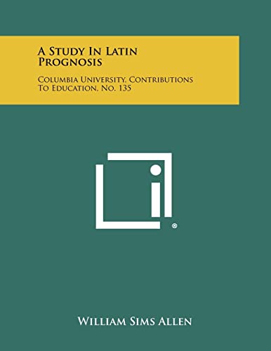 A Study in Latin Prognosis cover