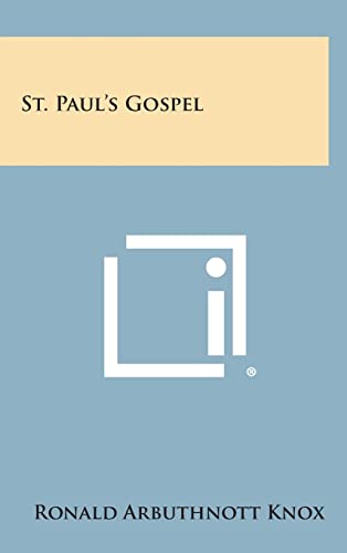 St. Paul's Gospel cover